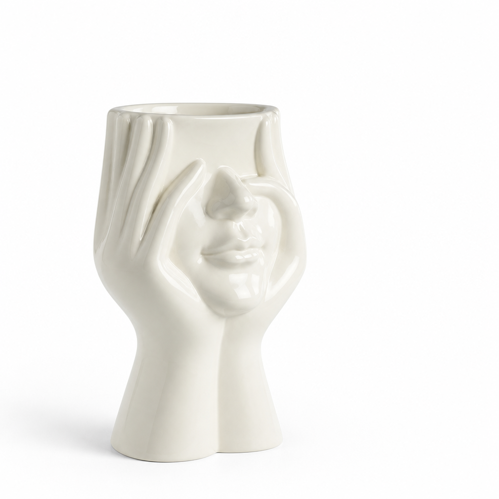 Petal-Inspired Sculptural Ceramic Vase
