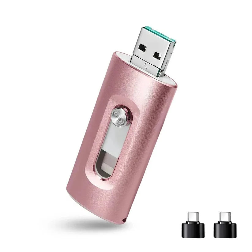 Phone Flash Drive USB 3.0 Metal Housing & Swappable Tips