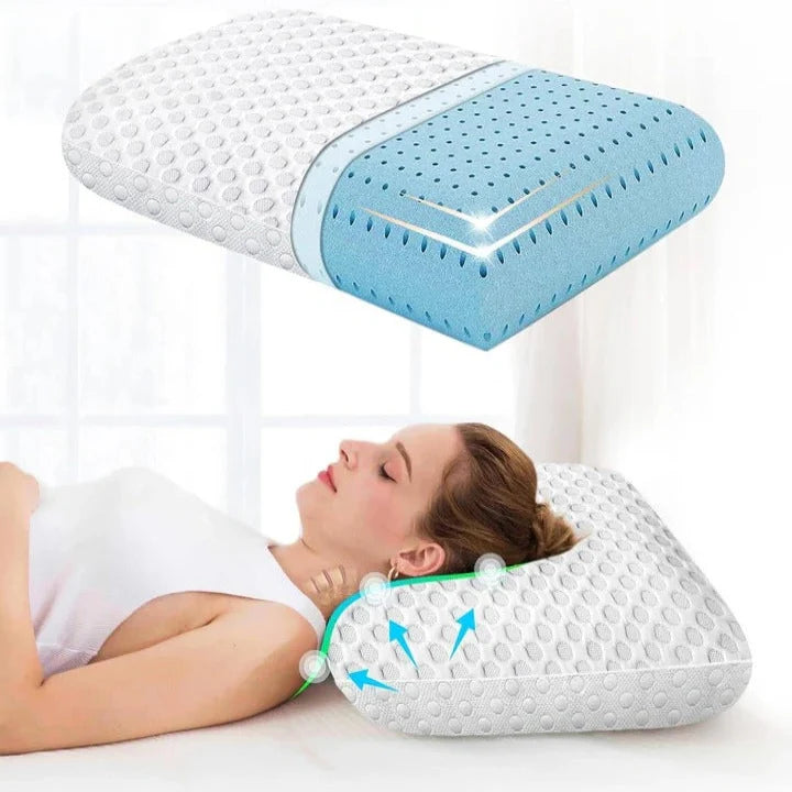Pillow Gel-Infused Memory Foam Dual-Sided Cooling Machine-Washable Cover