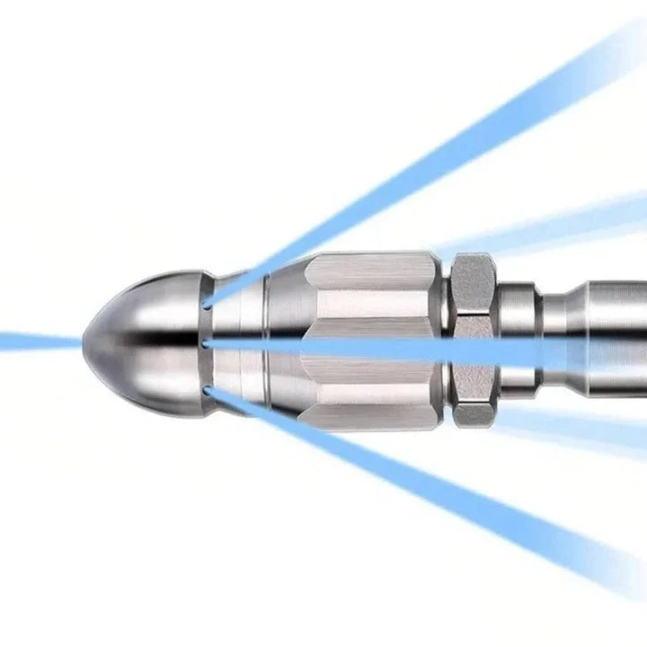 Pipe Cleaning Nozzle High-Pressure Stainless Steel Pointed Tip