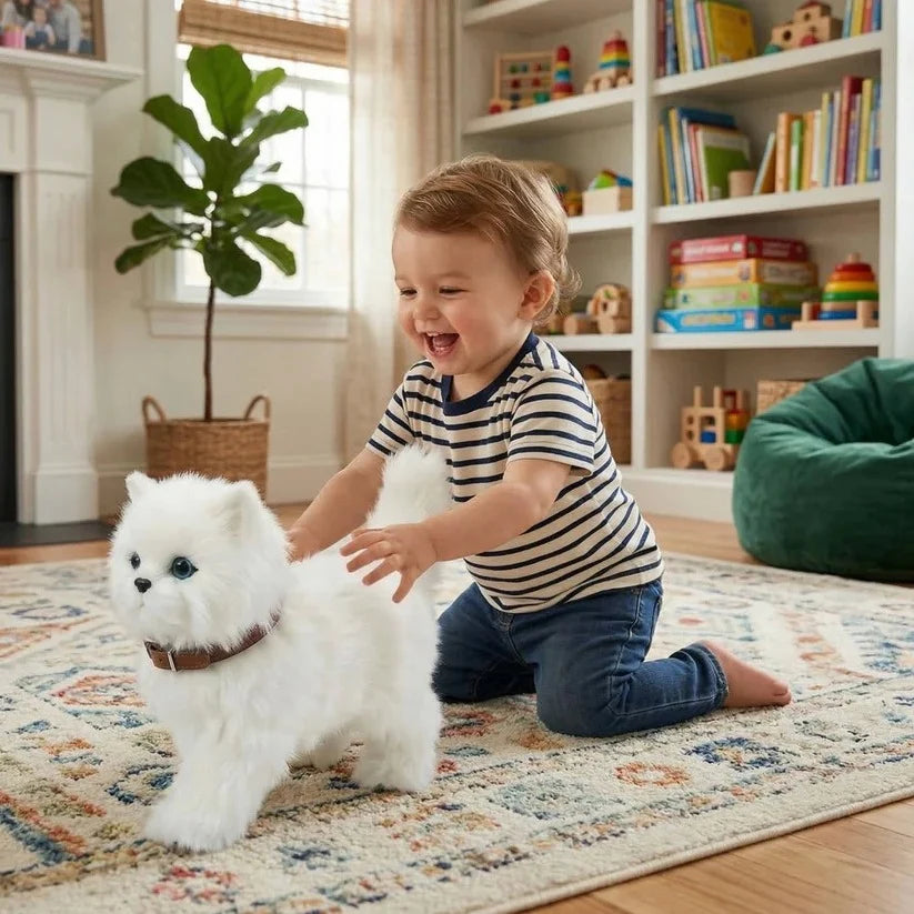 Plush Kitten Toy Walking Meowing Sensor Activated