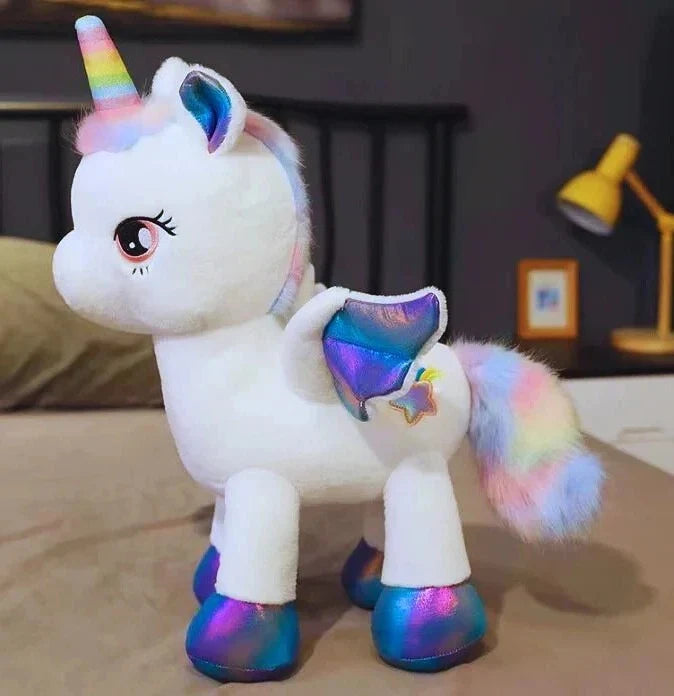 Plush Unicorn Huggable Cotton-Filled Multiple Sizes