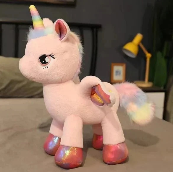 Plush Unicorn Huggable Cotton-Filled Multiple Sizes