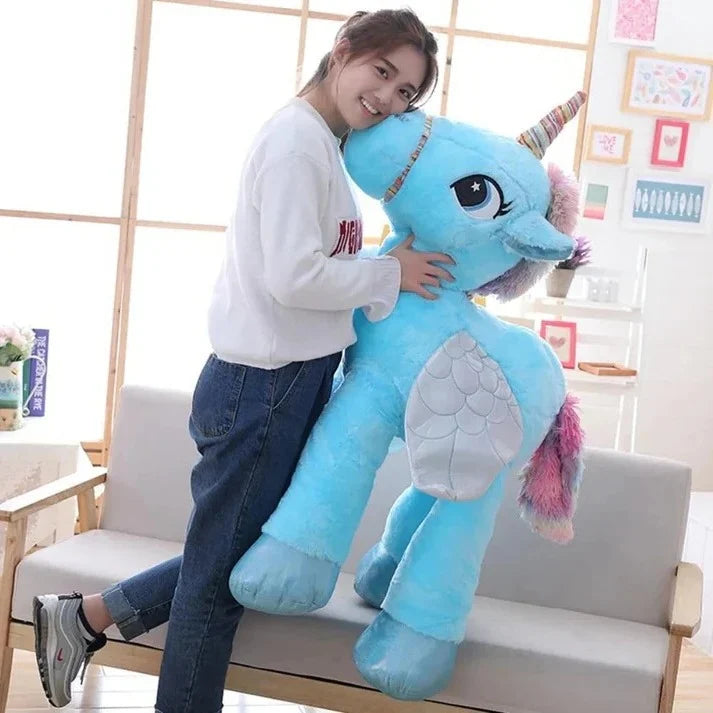 Plush Unicorn Huggable Cotton-Filled Multiple Sizes
