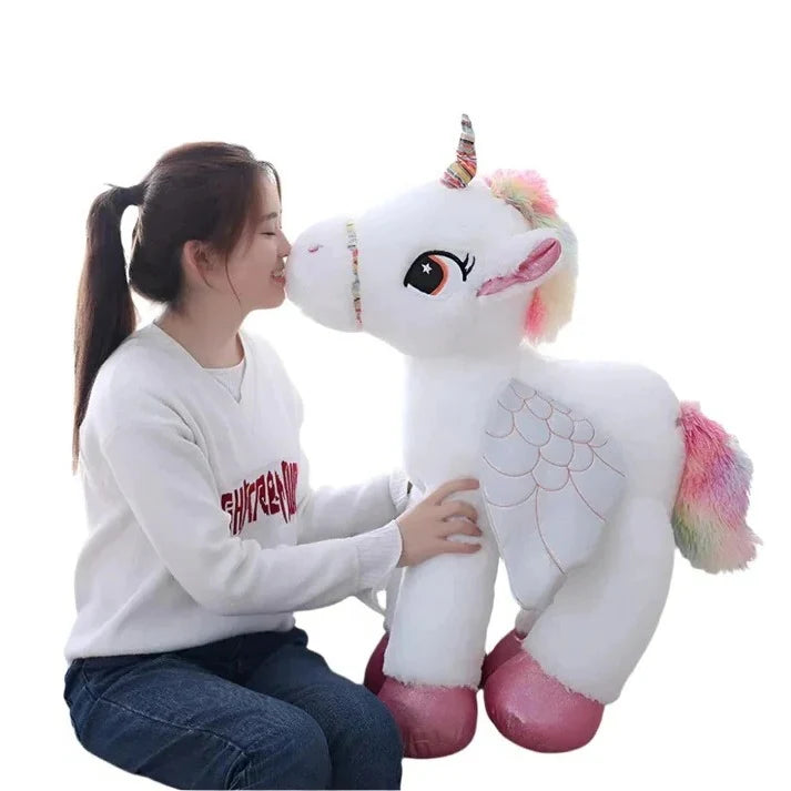 Plush Unicorn Huggable Cotton-Filled Multiple Sizes