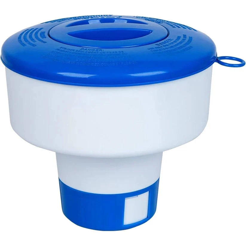 Pool Chemical Floater Adjustable Vent Holds Four Tablets
