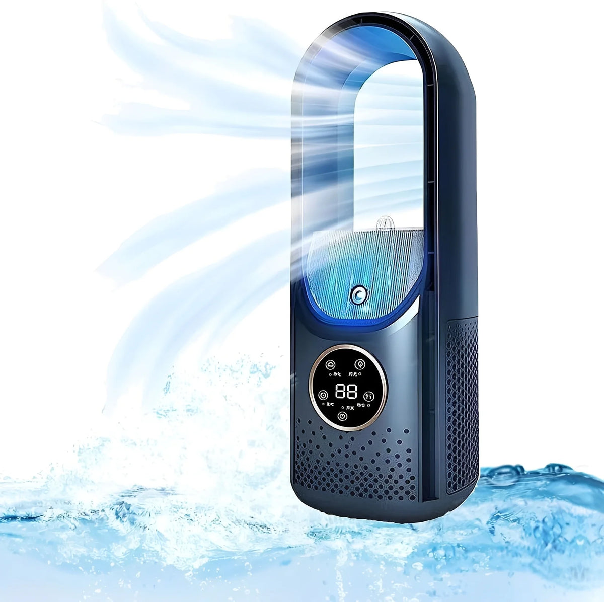 Portable Air Cooler & Humidifier Bladeless Quiet Touch Controls