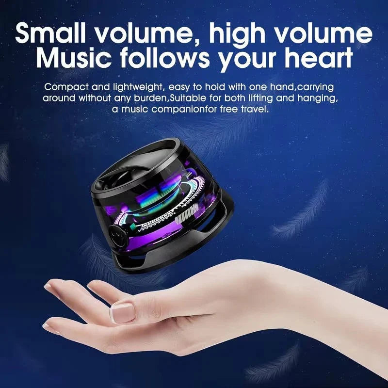 Portable Bluetooth Speaker Magnetic Mounting RGB Lights