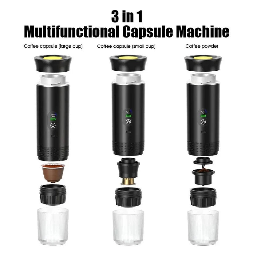 Portable Espresso Machine 20 Bar Capsule & Ground Compatible