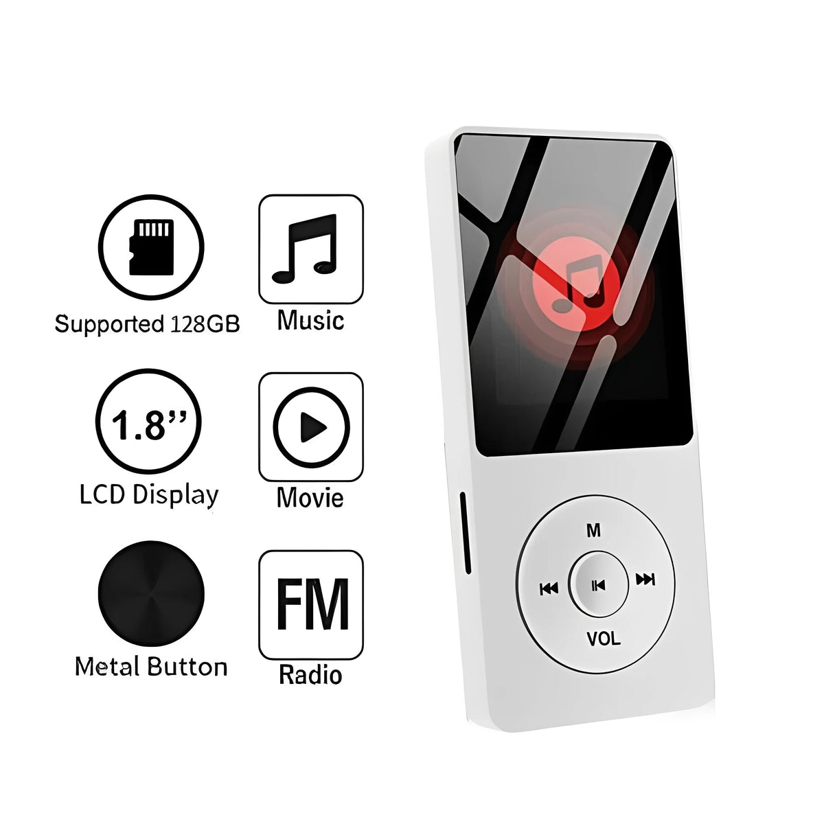 Portable Music Player Hi-Res Audio & Bluetooth