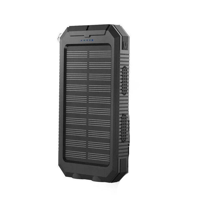 Portable Solar Power Bank Dual USB Water-Resistant