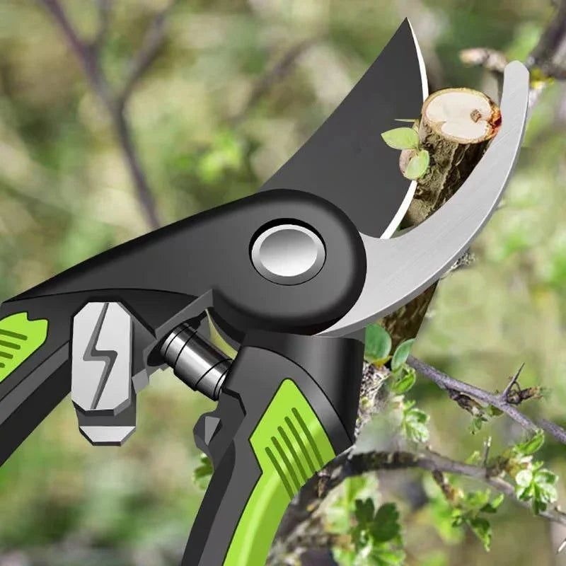 Pruning Shears 1.4 Inch Cut Heat-Treated Steel Automatic Spring