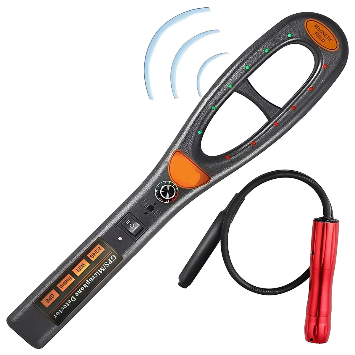 RF Detector Multi-Band Rechargeable USB-C Detachable Probe