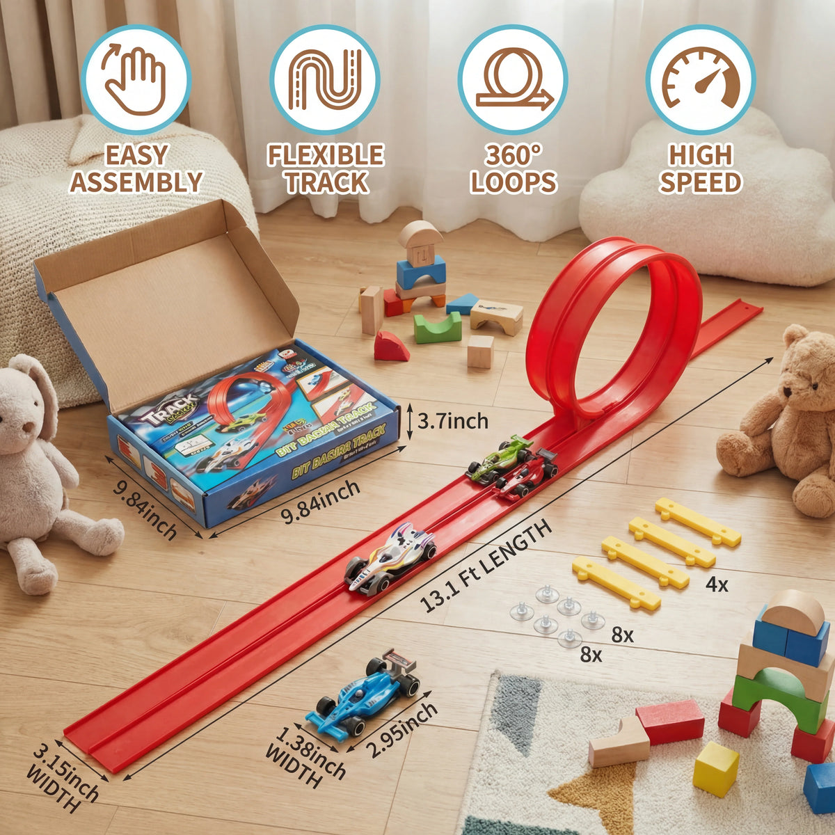 Race Track Set Bendable & Lighted Click Assembly
