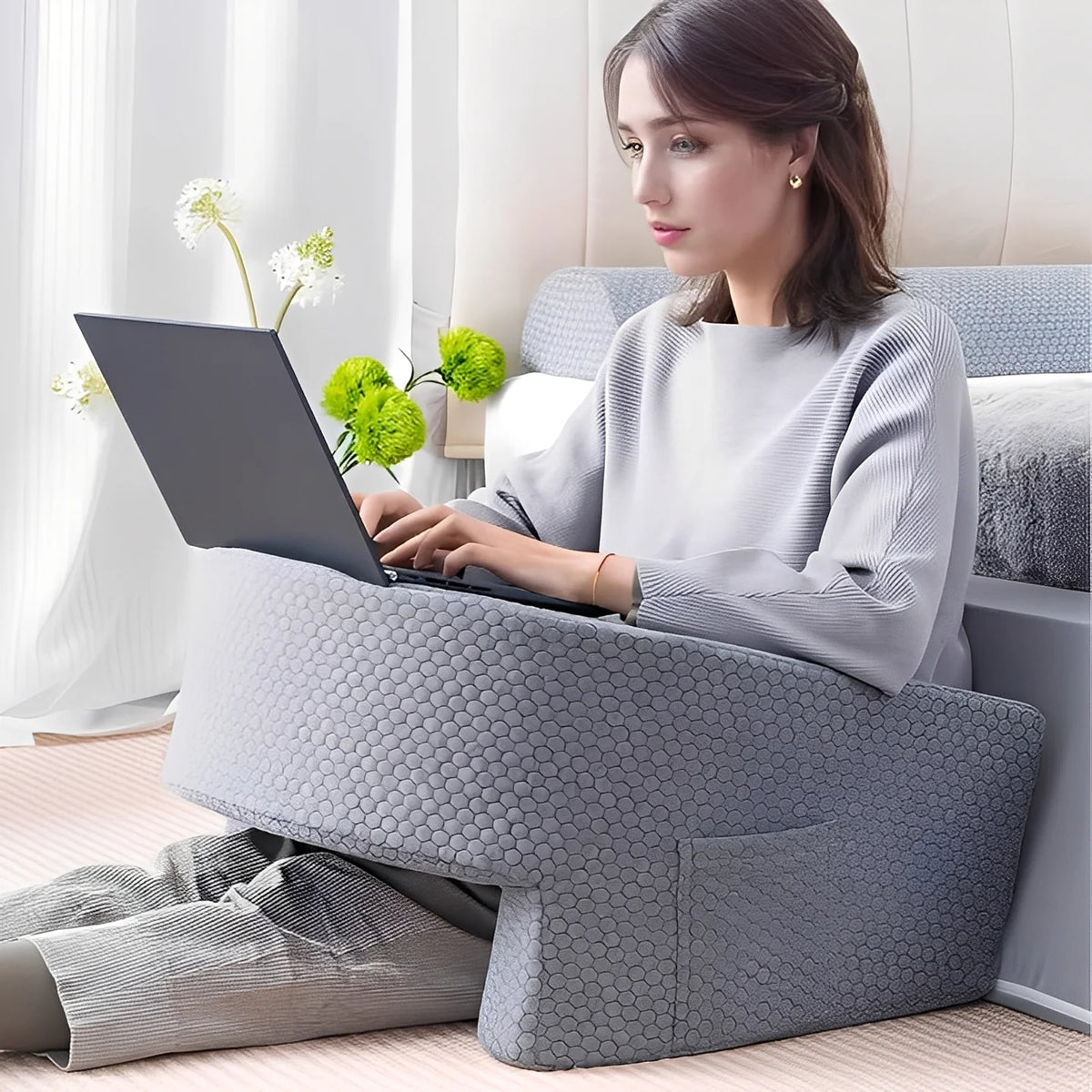 Reading Pillow U-Shaped Memory Foam Washable Cover