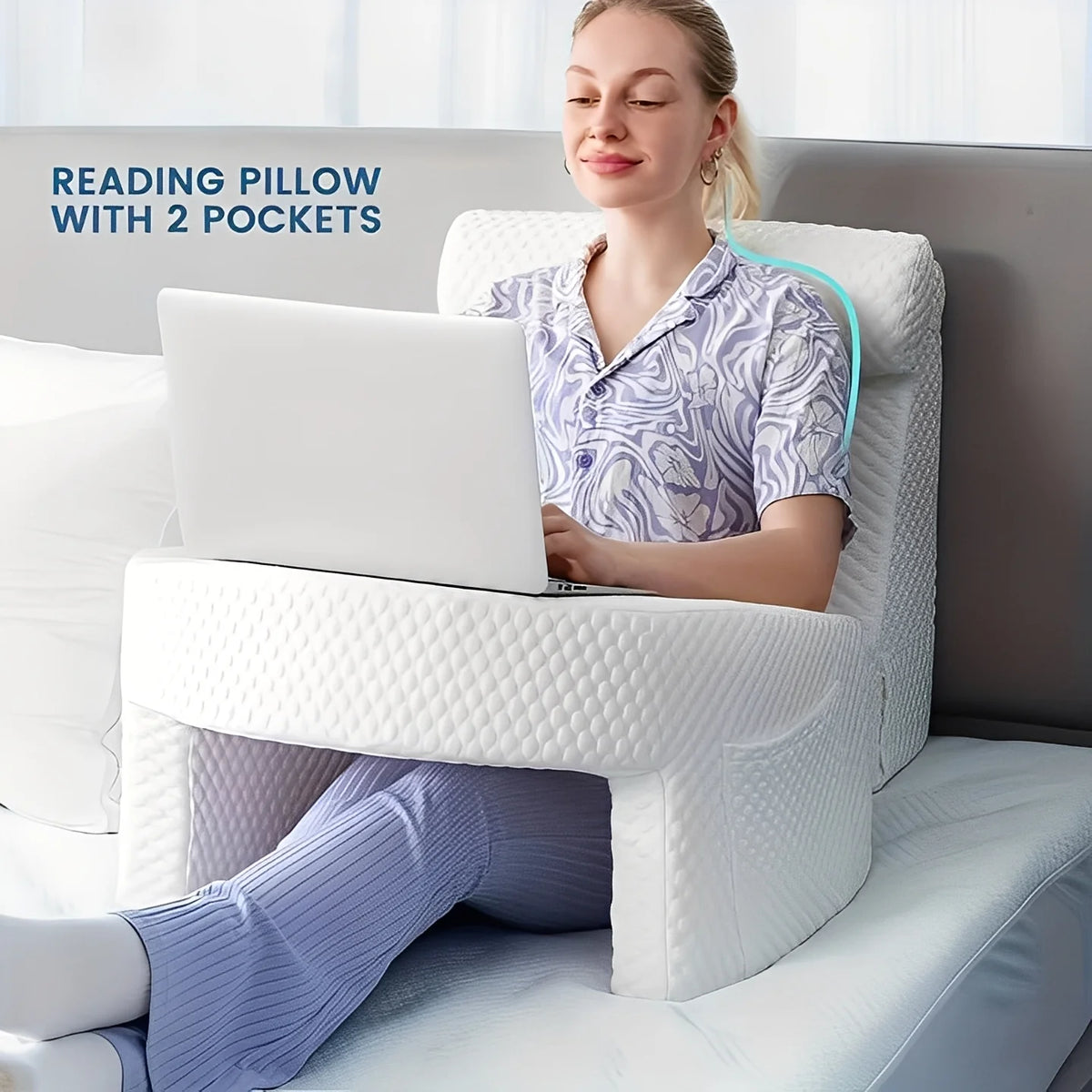 Reading Pillow U-Shaped Memory Foam Washable Cover