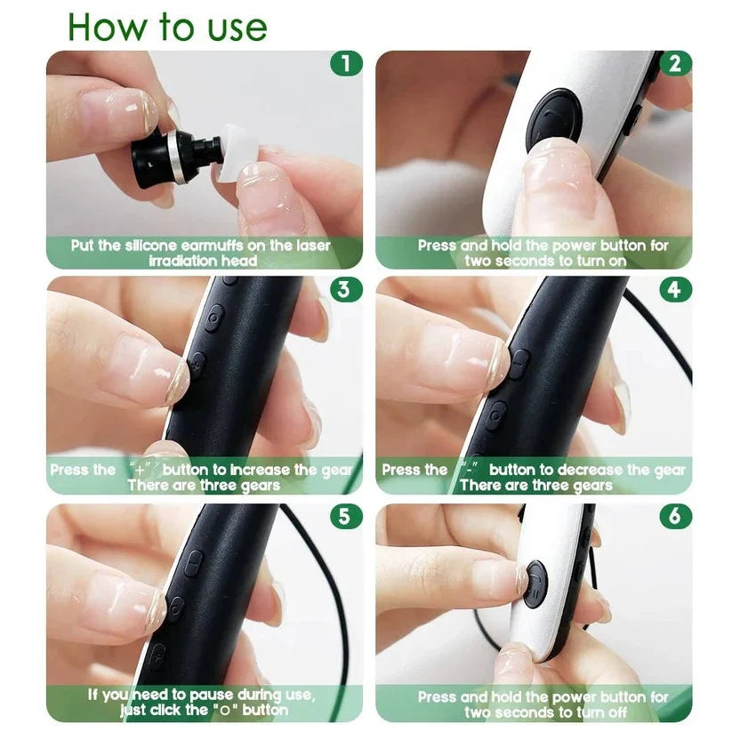 Red Light Device Dual Ear & Nasal 650nm Rechargeable