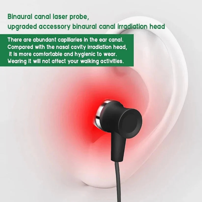 Red Light Device Dual Ear & Nasal 650nm Rechargeable