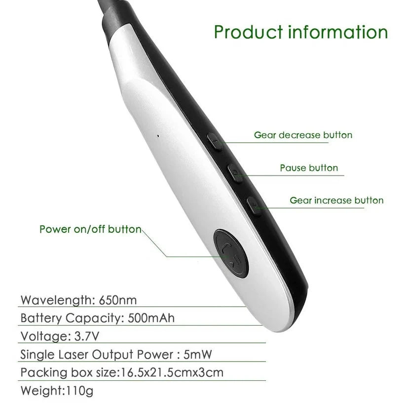 Red Light Device Dual Ear & Nasal 650nm Rechargeable