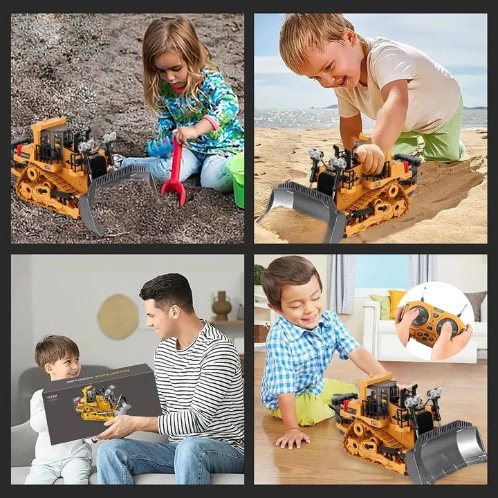 Remote Control Construction Vehicle 1:20 Scale Interchangeable Metal Attachments