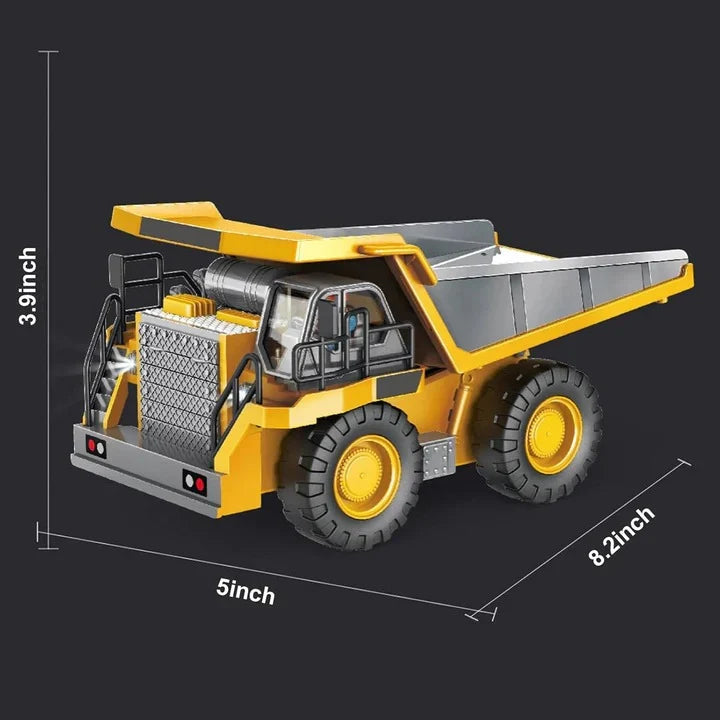 Remote Control Construction Vehicle 1:20 Scale Interchangeable Metal Attachments
