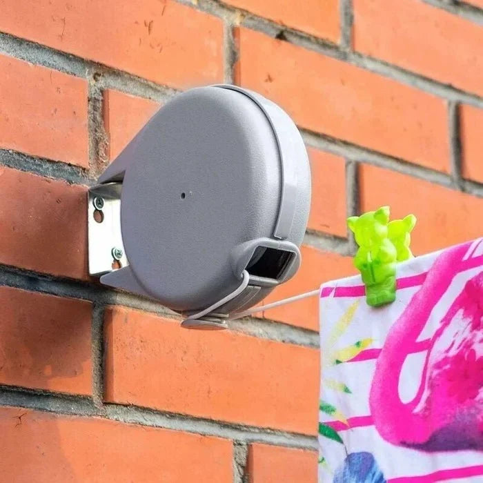 Retractable Clothesline 472 Inch Extra-Long Swivel Wall-Mount & Locking