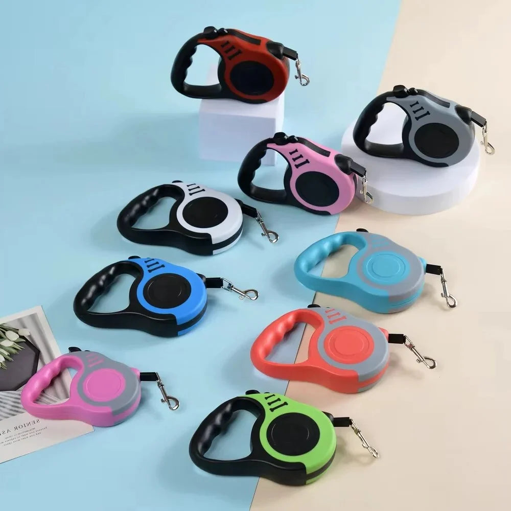 Retractable Dog Leash Ergonomic Grip 16 Ft