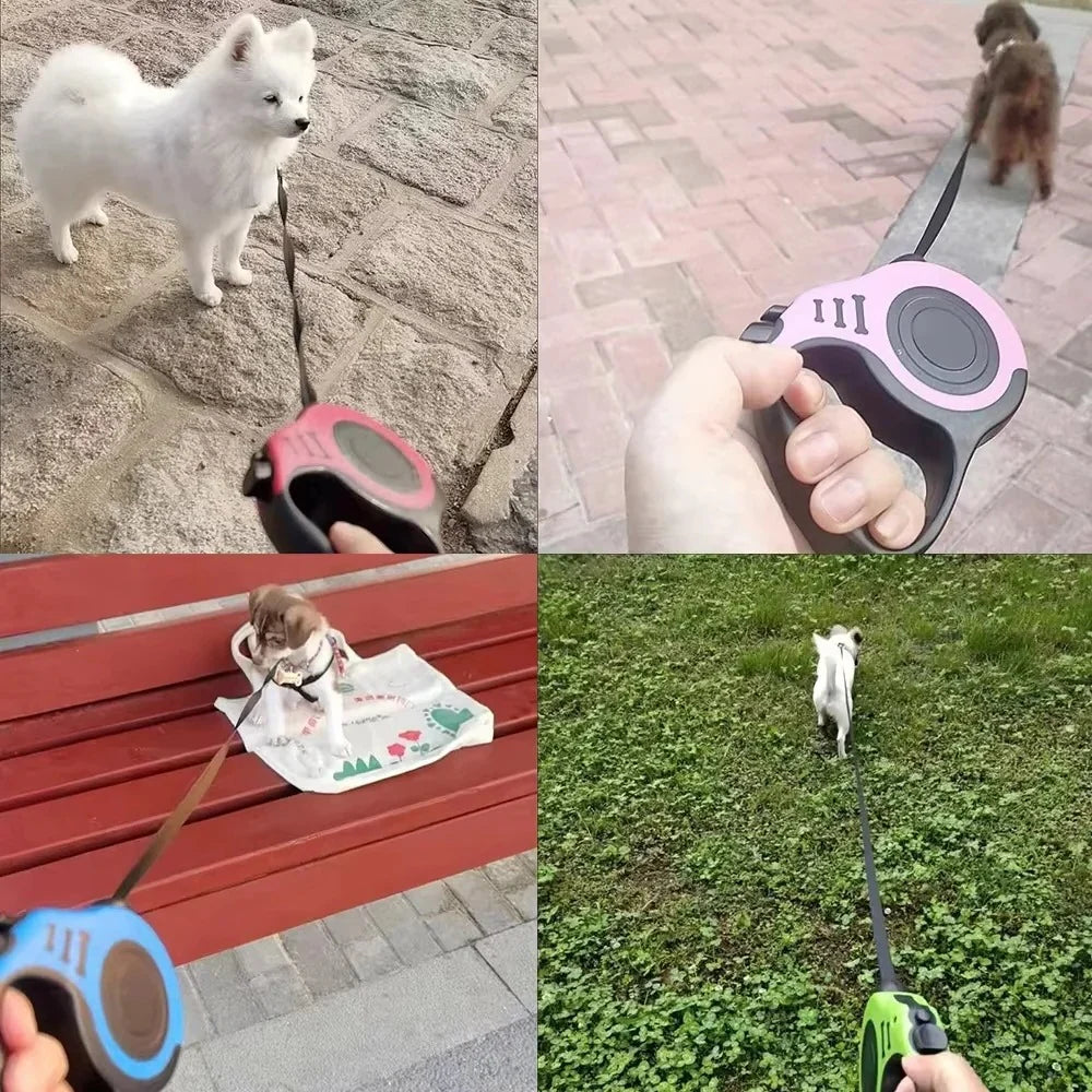 Retractable Dog Leash Ergonomic Grip 16 Ft