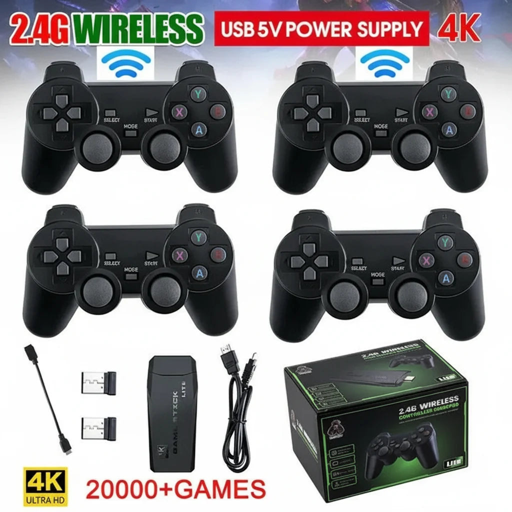 Retro TV Game Console Pre-Loaded 20,000 Games Wireless Controllers