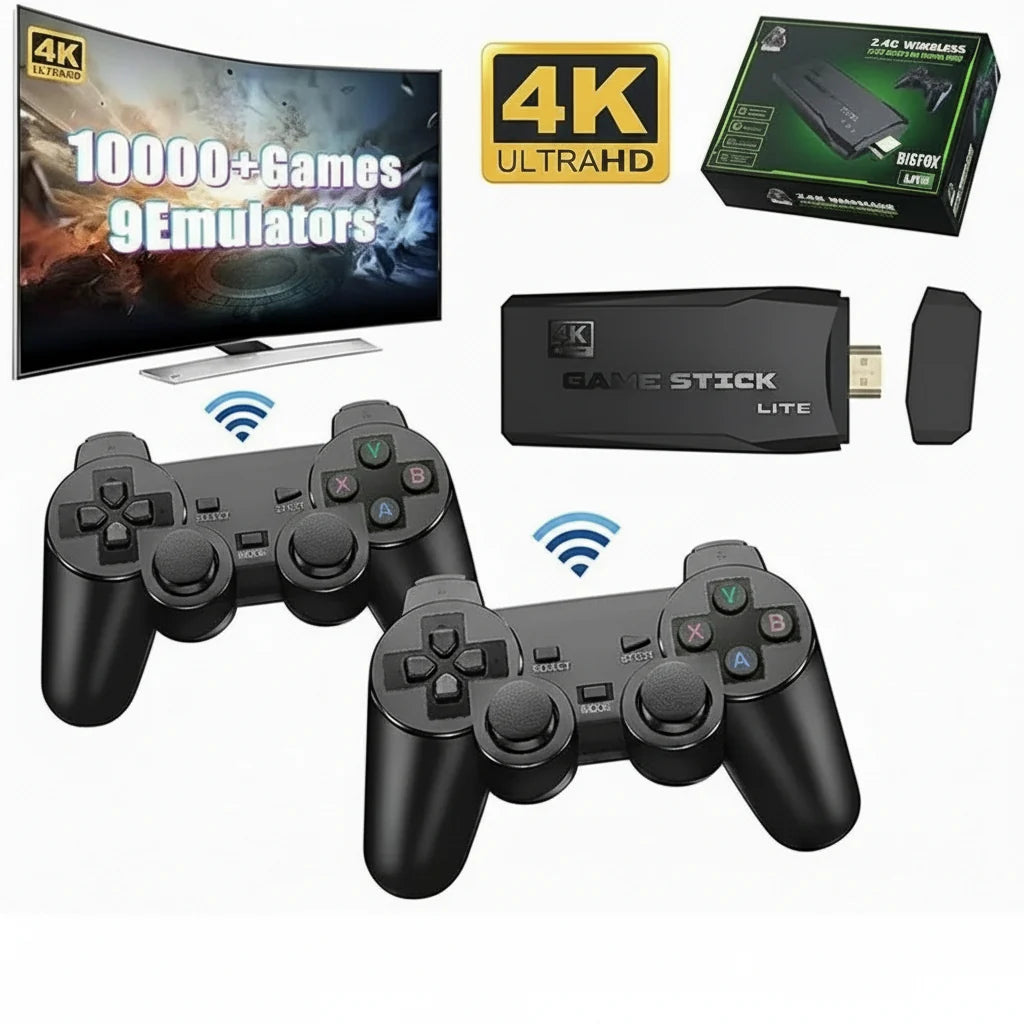 Retro TV Game Console Pre-Loaded 20,000 Games Wireless Controllers