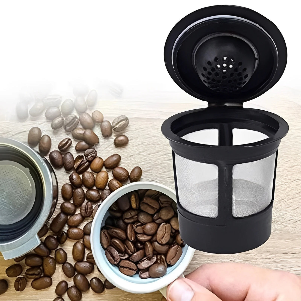 Reusable Coffee Pods Stainless Steel Micro-Hole Set of 3