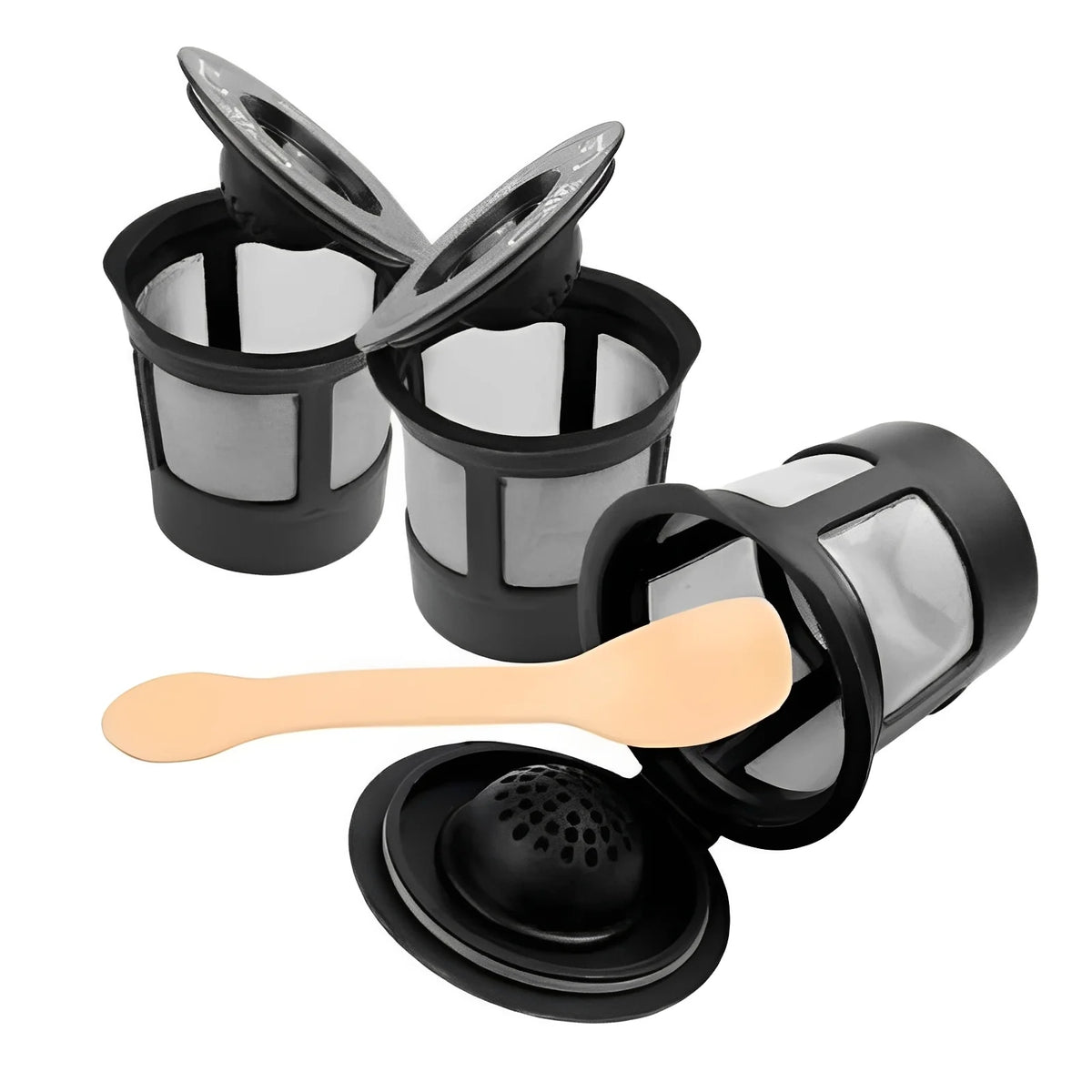Reusable Coffee Pods Stainless Steel Micro-Hole Set of 3