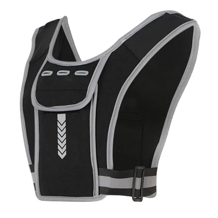 Running Chest Bag Adjustable Fit Phone Pocket Reflective