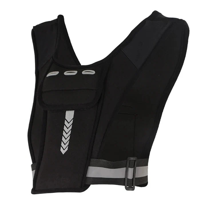 Running Chest Bag Adjustable Fit Phone Pocket Reflective