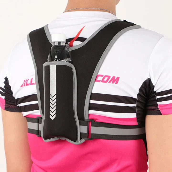 Running Chest Bag Adjustable Fit Phone Pocket Reflective