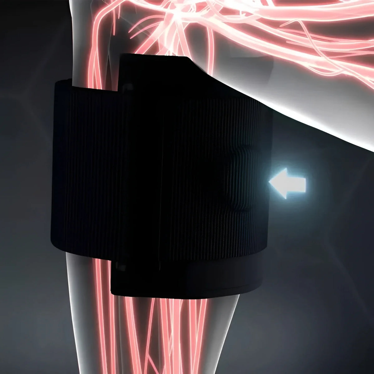 Sciatic Nerve Brace Targeted Compression Adjustable Strap & Breathable Neoprene