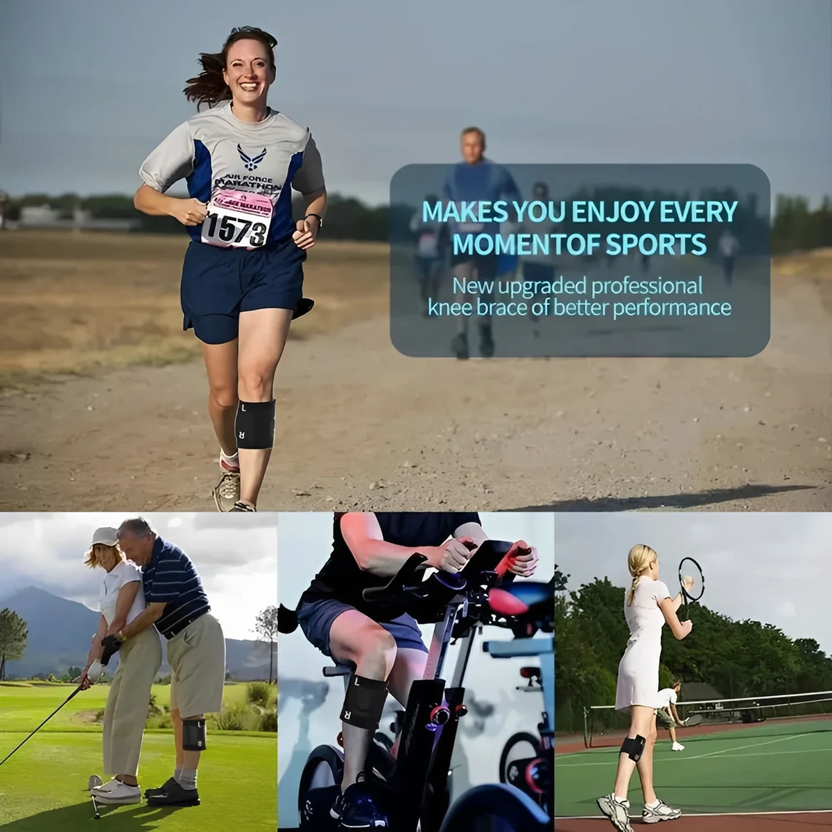 Sciatic Nerve Brace Targeted Compression Adjustable Strap & Breathable Neoprene