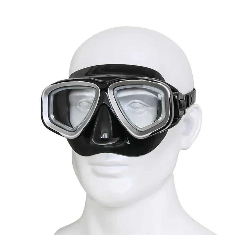 Scuba Mask Tempered Glass Anti-Fog Silicone Seal