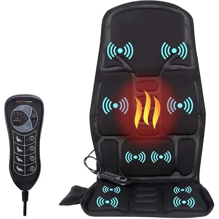 Seat Massage Cushion Heated 8 Modes Portable