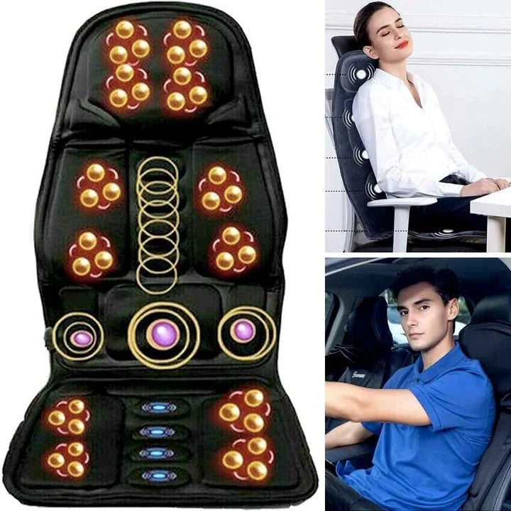 Seat Massage Cushion Heated 8 Modes Portable
