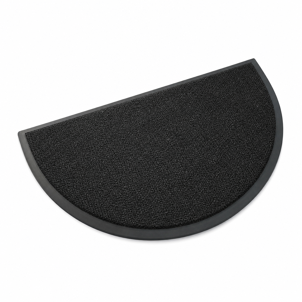 Semi-Circle Doormat With Non-Slip Backing
