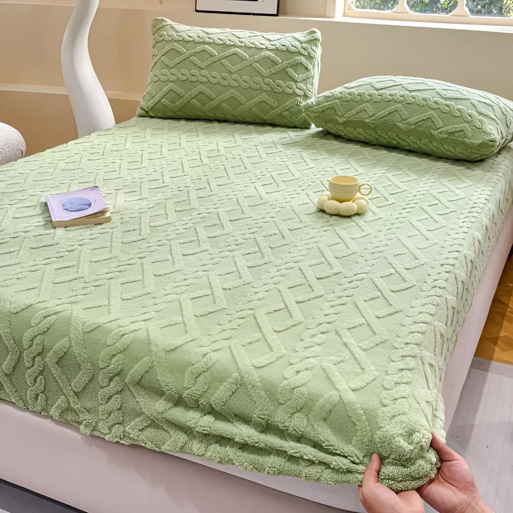 Sheet Set Velvet Sherpa Deep Pockets All-Season Comfort