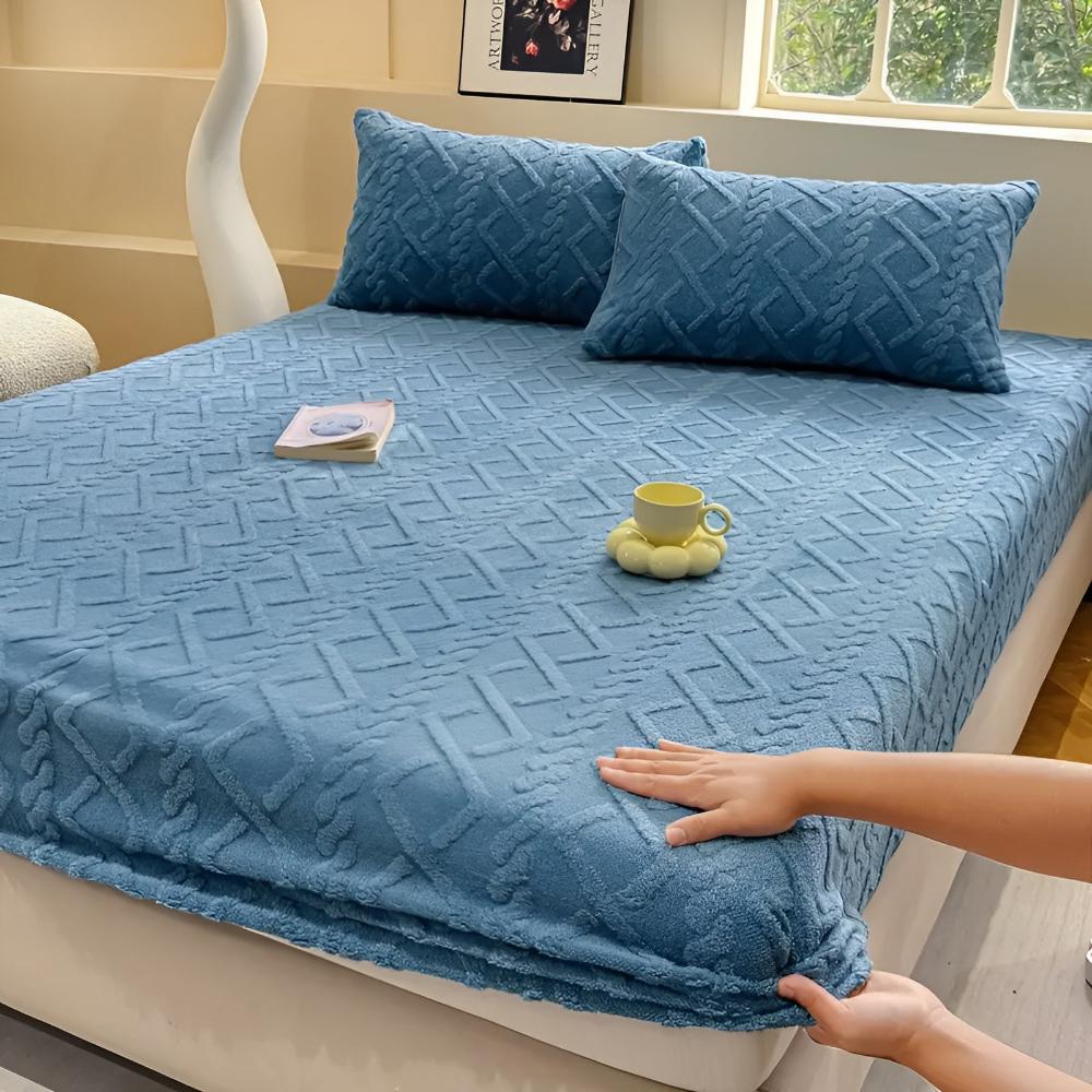 Sheet Set Velvet Sherpa Deep Pockets All-Season Comfort