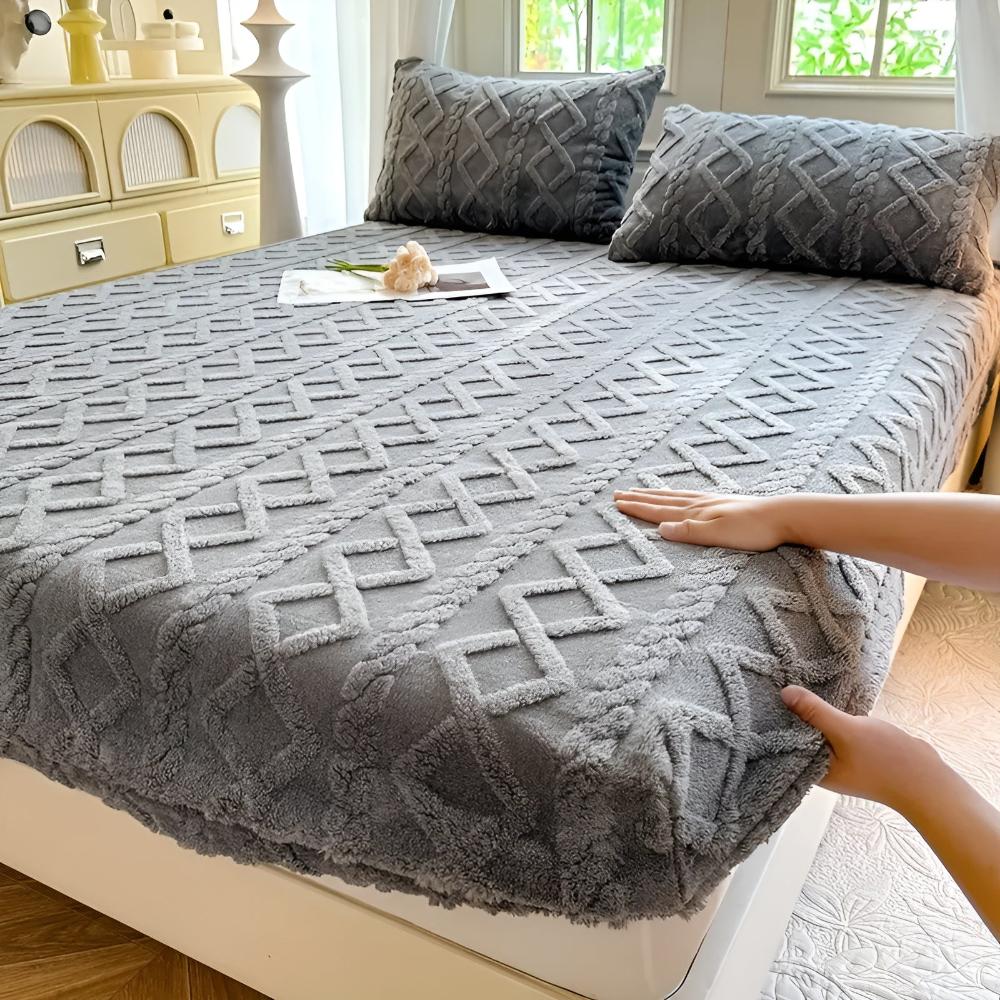 Sheet Set Velvet Sherpa Deep Pockets All-Season Comfort