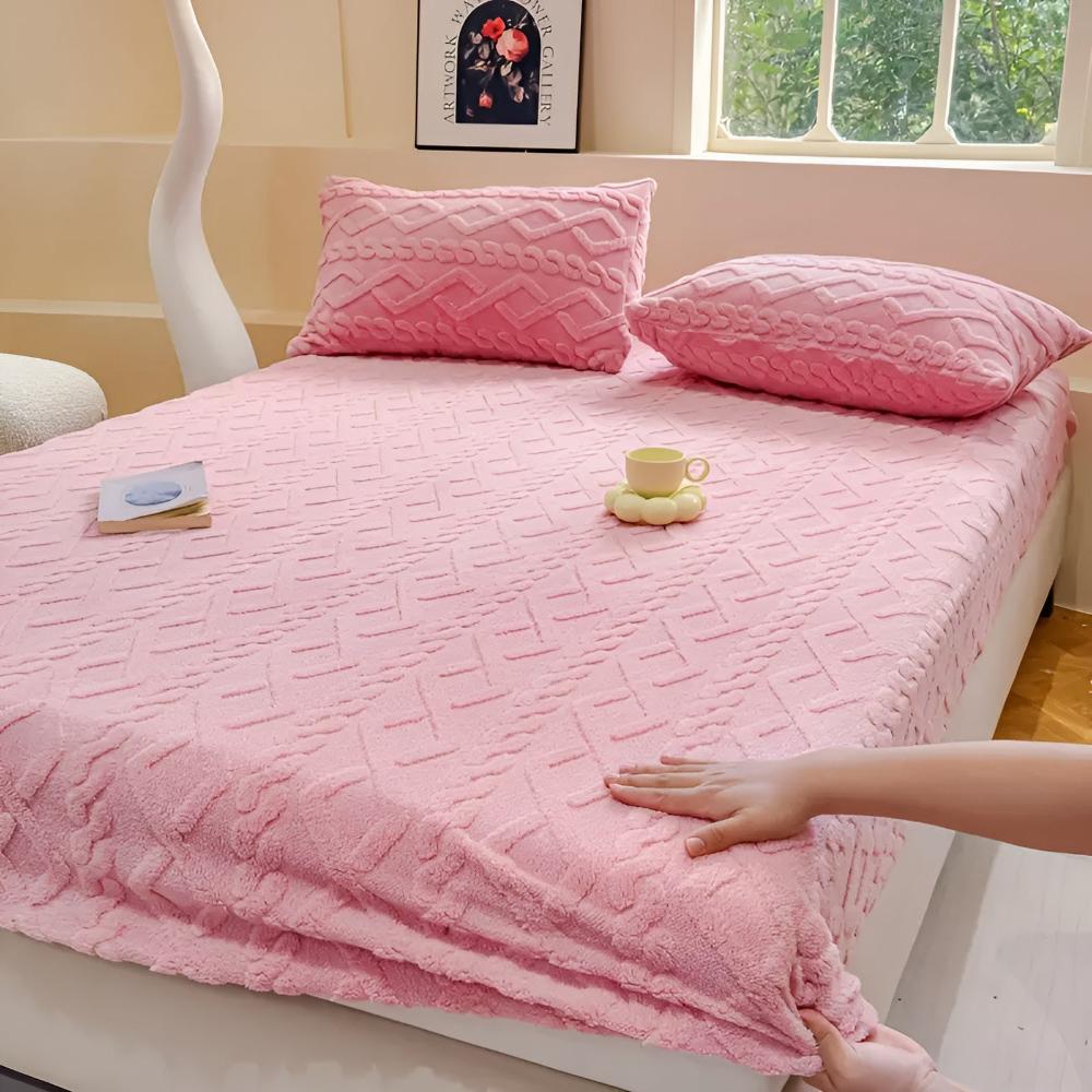 Sheet Set Velvet Sherpa Deep Pockets All-Season Comfort