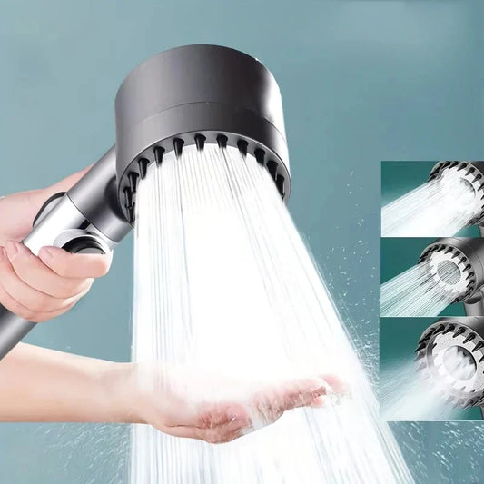Shower Head 4-Mode Adjustable Built-In Filter
