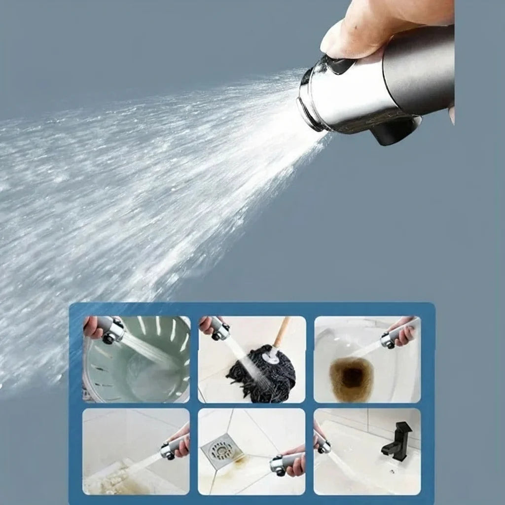Shower Head 4-Mode Adjustable Built-In Filter