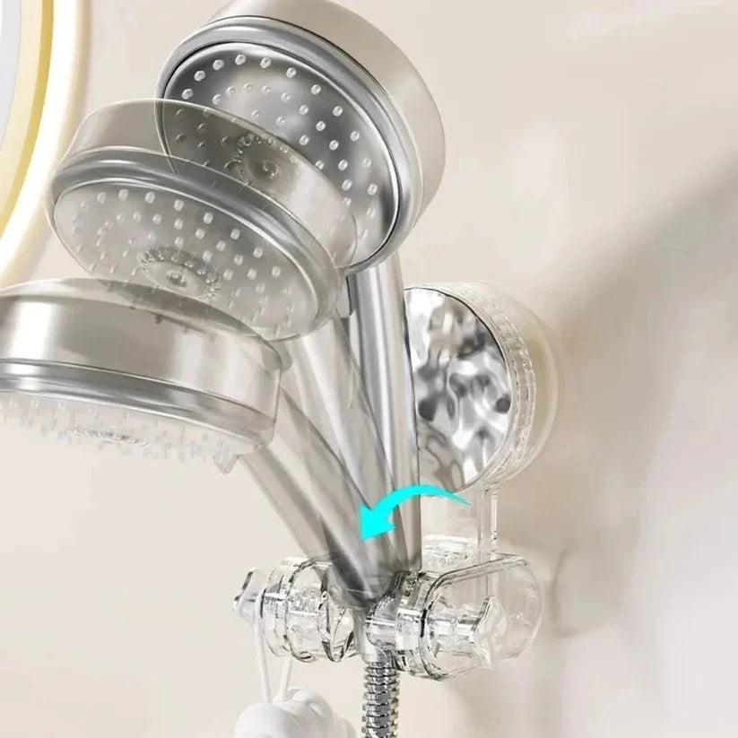 Shower Head Holder Suction Mount 360° Swivel