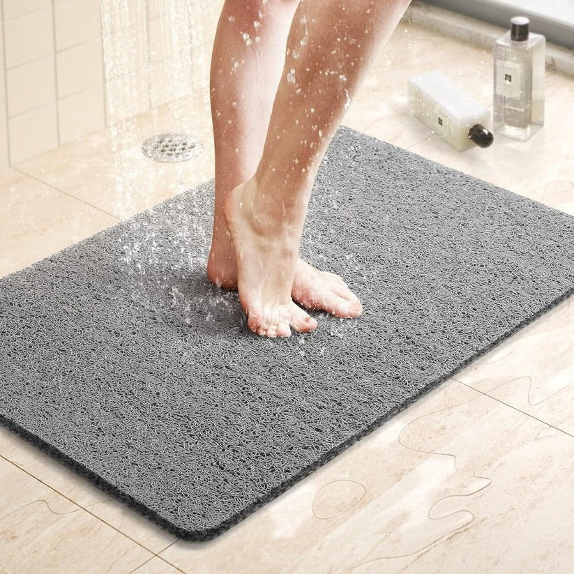 Shower Mat Non-Slip Loofah Texture Fast Drying