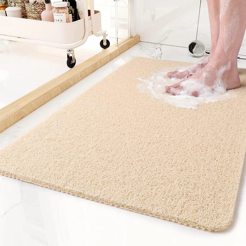 Shower Mat Non-Slip Loofah Texture Fast Drying